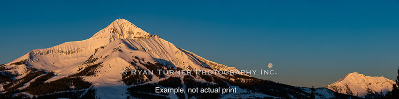 A Full Moon Between Lone and Fan Peaks 3/75 (13"x43") (Copy)